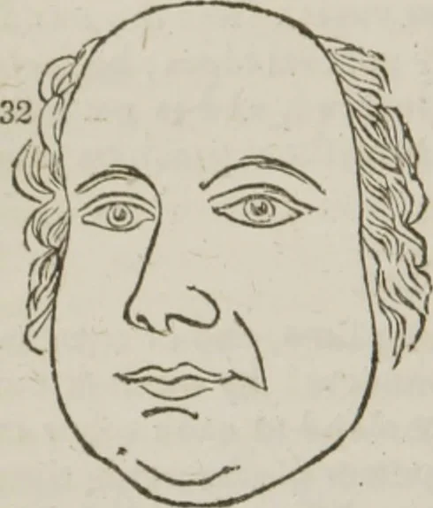 An illustration from Elements of phrenology, 1845, leaf 161