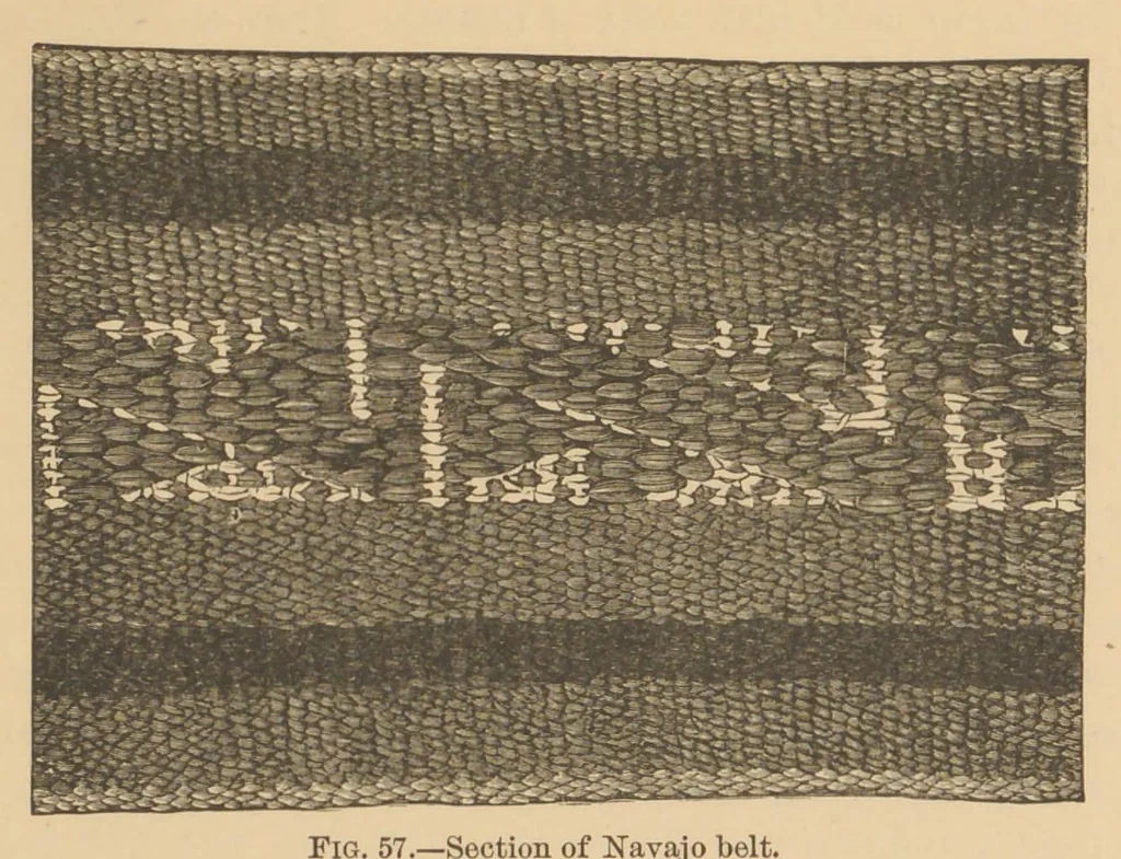 An illustration from Navajo weavers, 1885, leaf 28