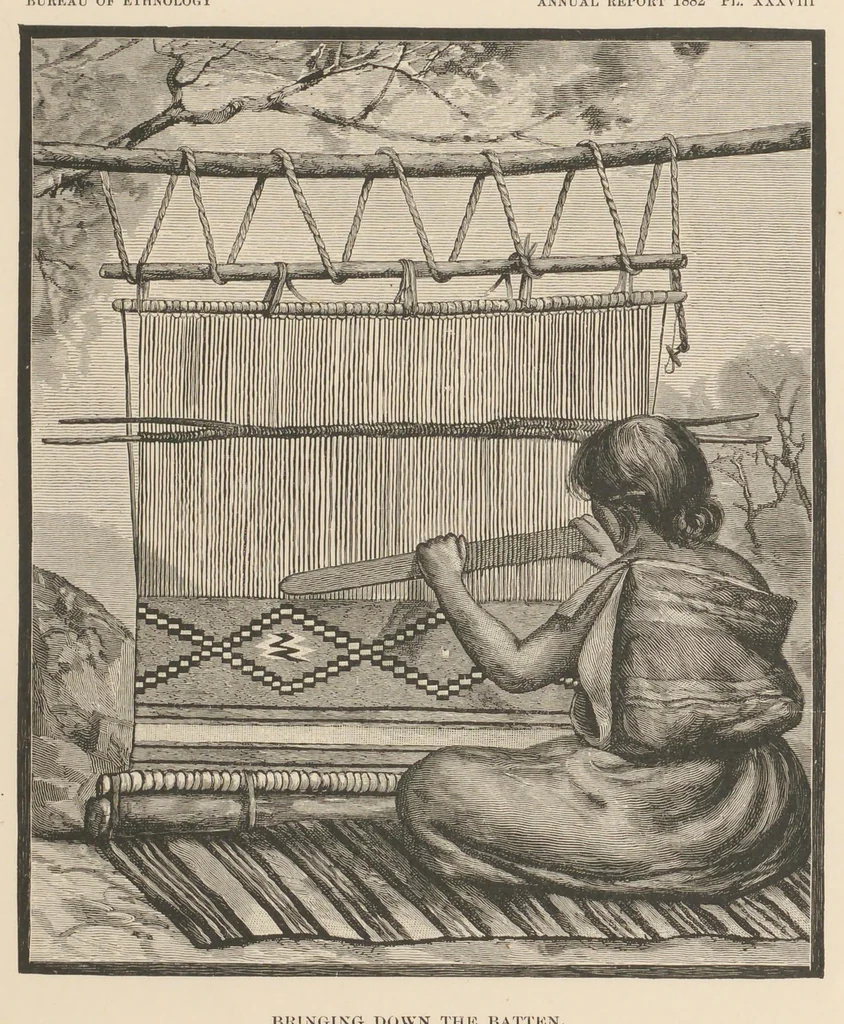 An illustration from Navajo weavers, 1885, leaf 30
