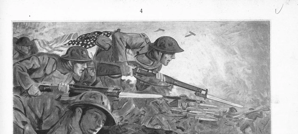 An illustration from Posters issued by the United States Shipping Board Emergency Fleet Corporation: Book no. 1, 1918, leaf 10