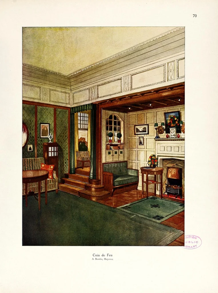 An illustration from 120 intérieurs en couleurs : suite de la couleur dans l'habitation, leaf 151