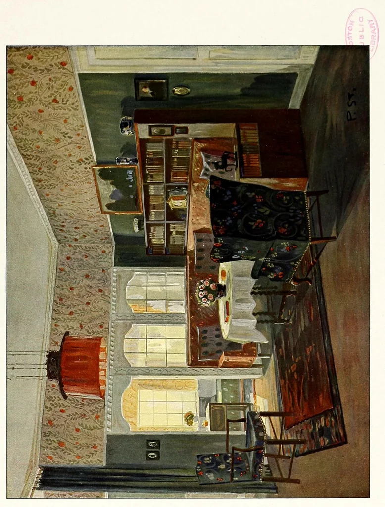 An illustration from 120 intérieurs en couleurs : suite de la couleur dans l'habitation, leaf 163