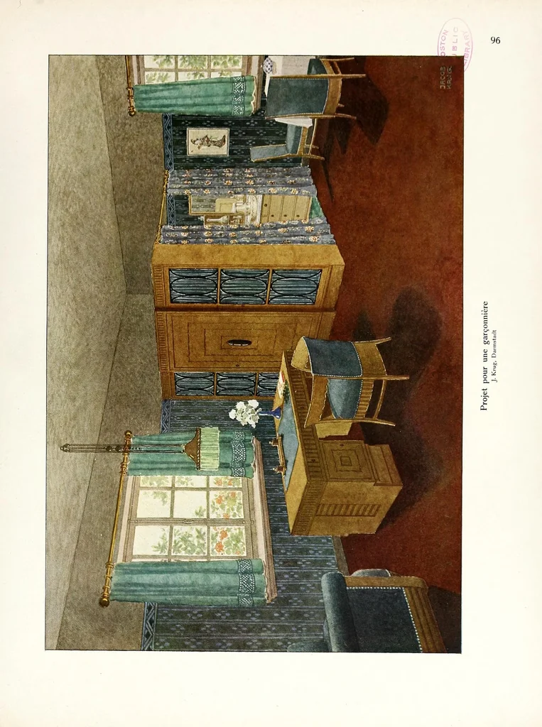 An illustration from 120 intérieurs en couleurs : suite de la couleur dans l'habitation, leaf 203
