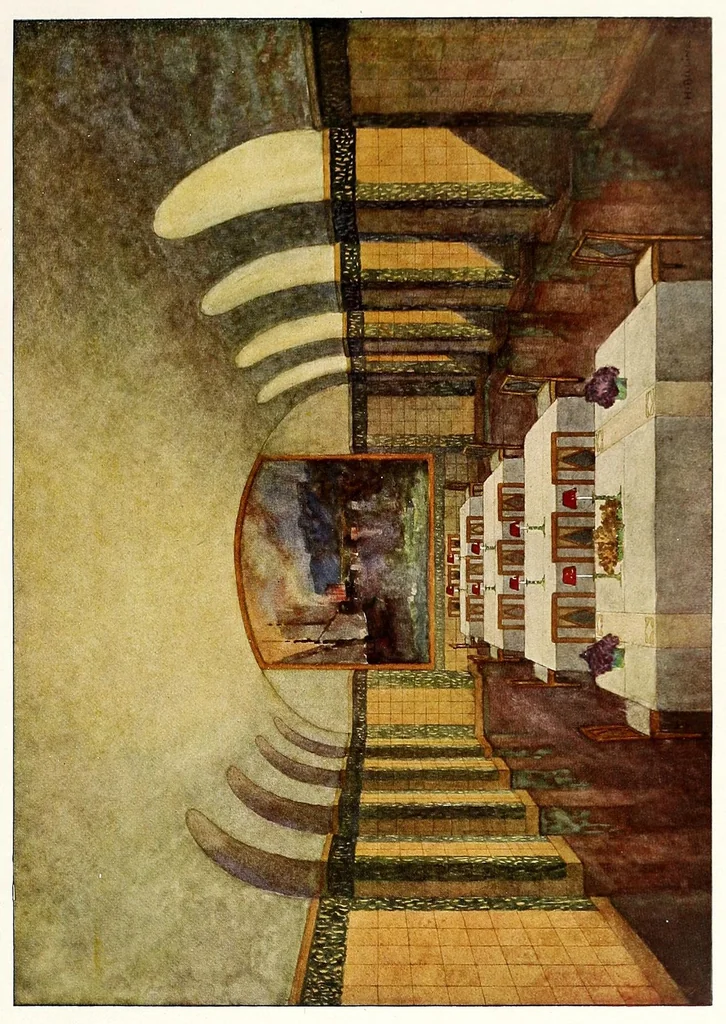 An illustration from 120 intérieurs en couleurs : suite de la couleur dans l'habitation, leaf 241