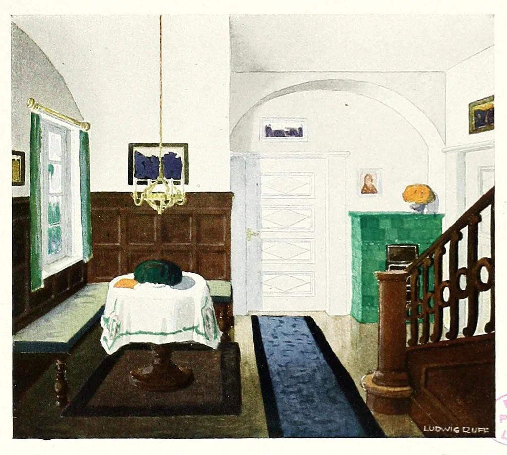 An illustration from 120 intérieurs en couleurs : suite de la couleur dans l'habitation, leaf 39