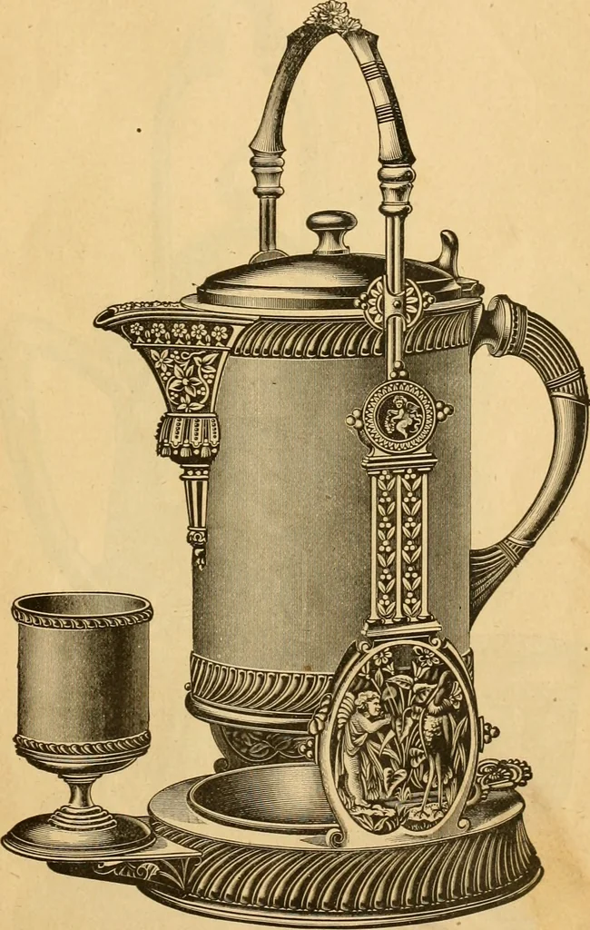 An illustration from 13th annual illustrated catalog, 1889 ... containing illustrations and prices of a few leading and staple styles of diamonds, watches, jewelry, silverware, clocks, canes, umbrellas, opera glasses, gold spectacles, eye glasses, etc., 1889, leaf 10