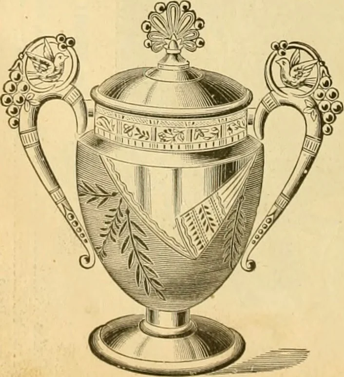 An illustration from 13th annual illustrated catalog, 1889 ... containing illustrations and prices of a few leading and staple styles of diamonds, watches, jewelry, silverware, clocks, canes, umbrellas, opera glasses, gold spectacles, eye glasses, etc., 1889, leaf 101