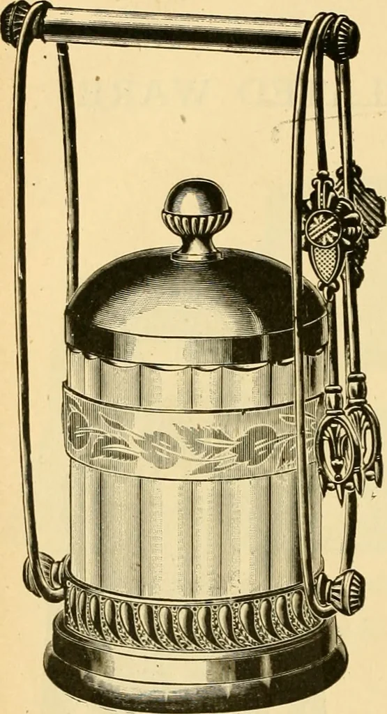 An illustration from 13th annual illustrated catalog, 1889 ... containing illustrations and prices of a few leading and staple styles of diamonds, watches, jewelry, silverware, clocks, canes, umbrellas, opera glasses, gold spectacles, eye glasses, etc., 1889, leaf 105