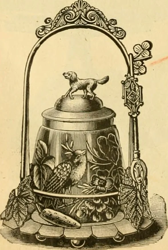 An illustration from 13th annual illustrated catalog, 1889 ... containing illustrations and prices of a few leading and staple styles of diamonds, watches, jewelry, silverware, clocks, canes, umbrellas, opera glasses, gold spectacles, eye glasses, etc., 1889, leaf 105