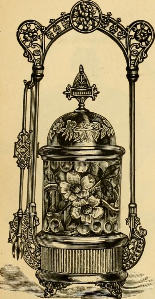 An illustration from 13th annual illustrated catalog, 1889 ... containing illustrations and prices of a few leading and staple styles of diamonds, watches, jewelry, silverware, clocks, canes, umbrellas, opera glasses, gold spectacles, eye glasses, etc., 1889, leaf 106