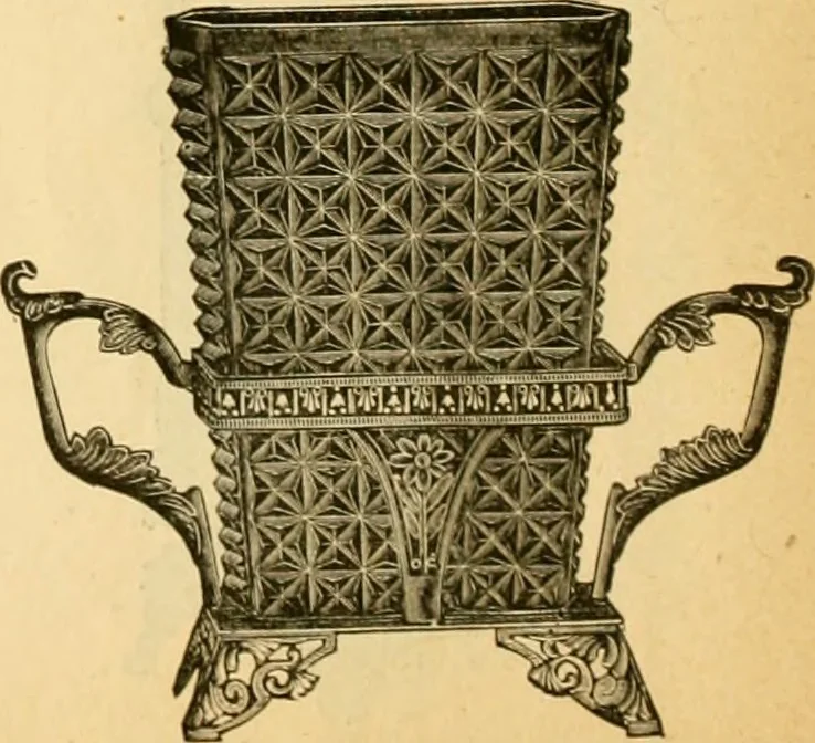 An illustration from 13th annual illustrated catalog, 1889 ... containing illustrations and prices of a few leading and staple styles of diamonds, watches, jewelry, silverware, clocks, canes, umbrellas, opera glasses, gold spectacles, eye glasses, etc., 1889, leaf 107