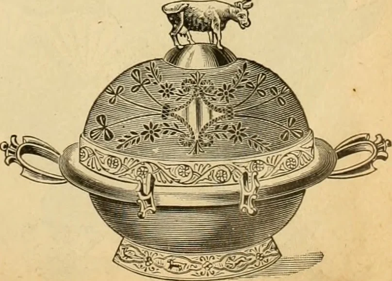 An illustration from 13th annual illustrated catalog, 1889 ... containing illustrations and prices of a few leading and staple styles of diamonds, watches, jewelry, silverware, clocks, canes, umbrellas, opera glasses, gold spectacles, eye glasses, etc., 1889, leaf 108