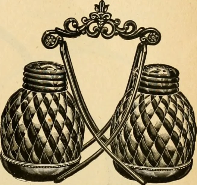 An illustration from 13th annual illustrated catalog, 1889 ... containing illustrations and prices of a few leading and staple styles of diamonds, watches, jewelry, silverware, clocks, canes, umbrellas, opera glasses, gold spectacles, eye glasses, etc., 1889, leaf 110