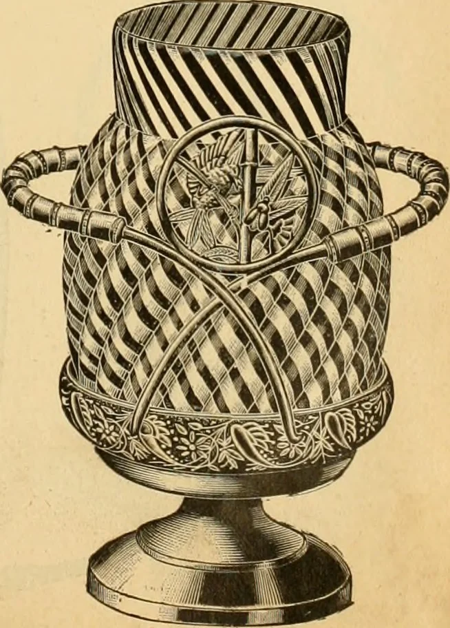 An illustration from 13th annual illustrated catalog, 1889 ... containing illustrations and prices of a few leading and staple styles of diamonds, watches, jewelry, silverware, clocks, canes, umbrellas, opera glasses, gold spectacles, eye glasses, etc., 1889, leaf 110