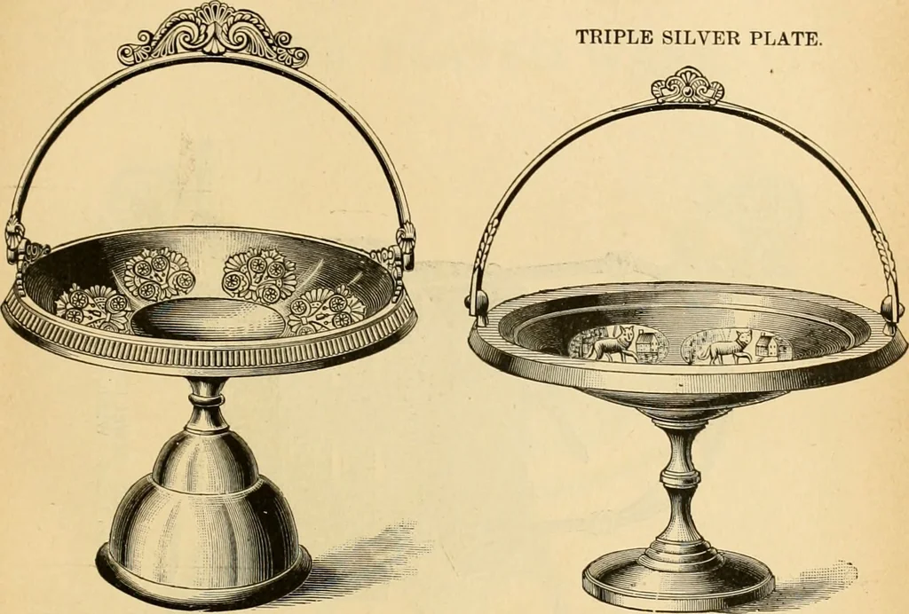 An illustration from 13th annual illustrated catalog, 1889 ... containing illustrations and prices of a few leading and staple styles of diamonds, watches, jewelry, silverware, clocks, canes, umbrellas, opera glasses, gold spectacles, eye glasses, etc., 1889, leaf 112