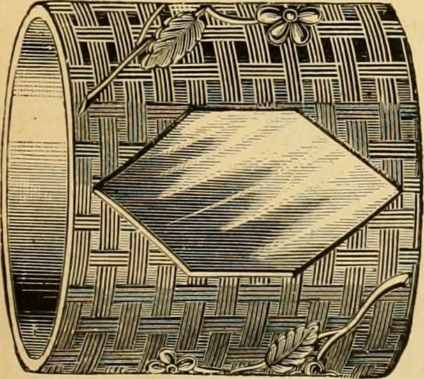 An illustration from 13th annual illustrated catalog, 1889 ... containing illustrations and prices of a few leading and staple styles of diamonds, watches, jewelry, silverware, clocks, canes, umbrellas, opera glasses, gold spectacles, eye glasses, etc., 1889, leaf 116