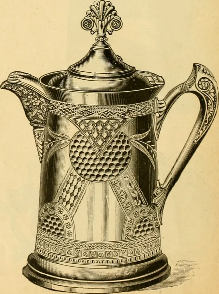 An illustration from 13th annual illustrated catalog, 1889 ... containing illustrations and prices of a few leading and staple styles of diamonds, watches, jewelry, silverware, clocks, canes, umbrellas, opera glasses, gold spectacles, eye glasses, etc., 1889, leaf 117