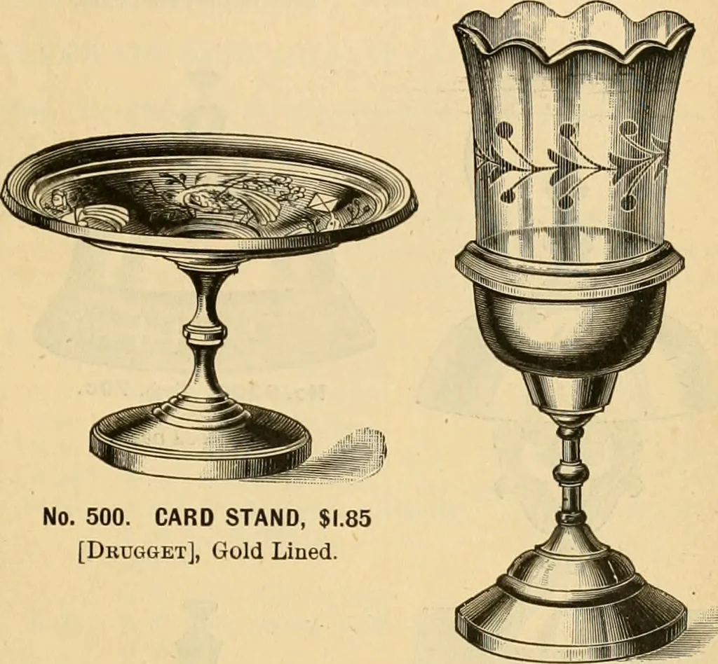 An illustration from 13th annual illustrated catalog, 1889 ... containing illustrations and prices of a few leading and staple styles of diamonds, watches, jewelry, silverware, clocks, canes, umbrellas, opera glasses, gold spectacles, eye glasses, etc., 1889, leaf 118