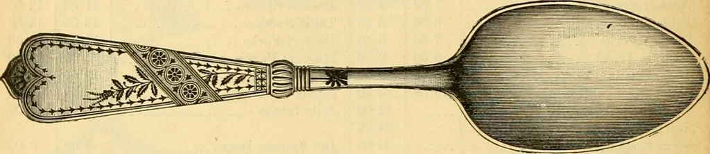 An illustration from 13th annual illustrated catalog, 1889 ... containing illustrations and prices of a few leading and staple styles of diamonds, watches, jewelry, silverware, clocks, canes, umbrellas, opera glasses, gold spectacles, eye glasses, etc., 1889, leaf 121
