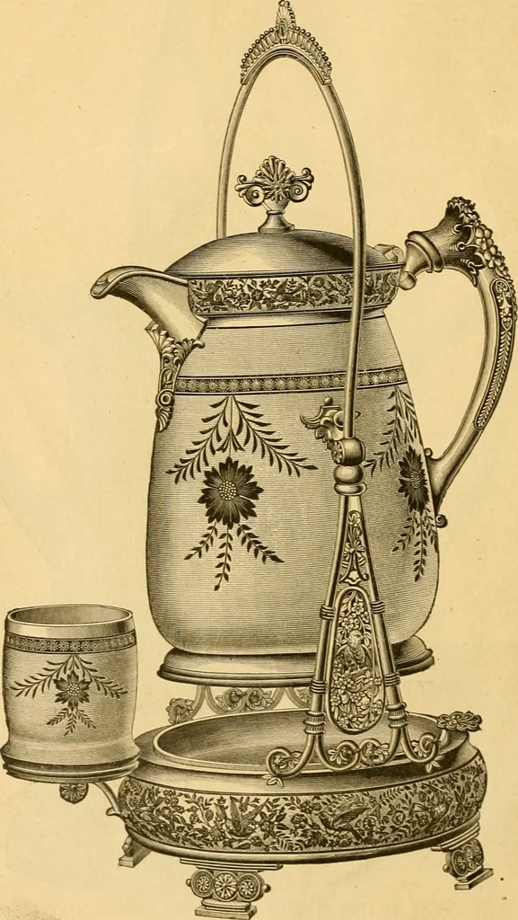 An illustration from 13th annual illustrated catalog, 1889 ... containing illustrations and prices of a few leading and staple styles of diamonds, watches, jewelry, silverware, clocks, canes, umbrellas, opera glasses, gold spectacles, eye glasses, etc., 1889, leaf 13