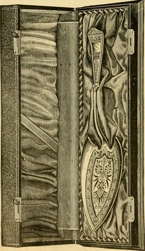 An illustration from 13th annual illustrated catalog, 1889 ... containing illustrations and prices of a few leading and staple styles of diamonds, watches, jewelry, silverware, clocks, canes, umbrellas, opera glasses, gold spectacles, eye glasses, etc., 1889, leaf 133