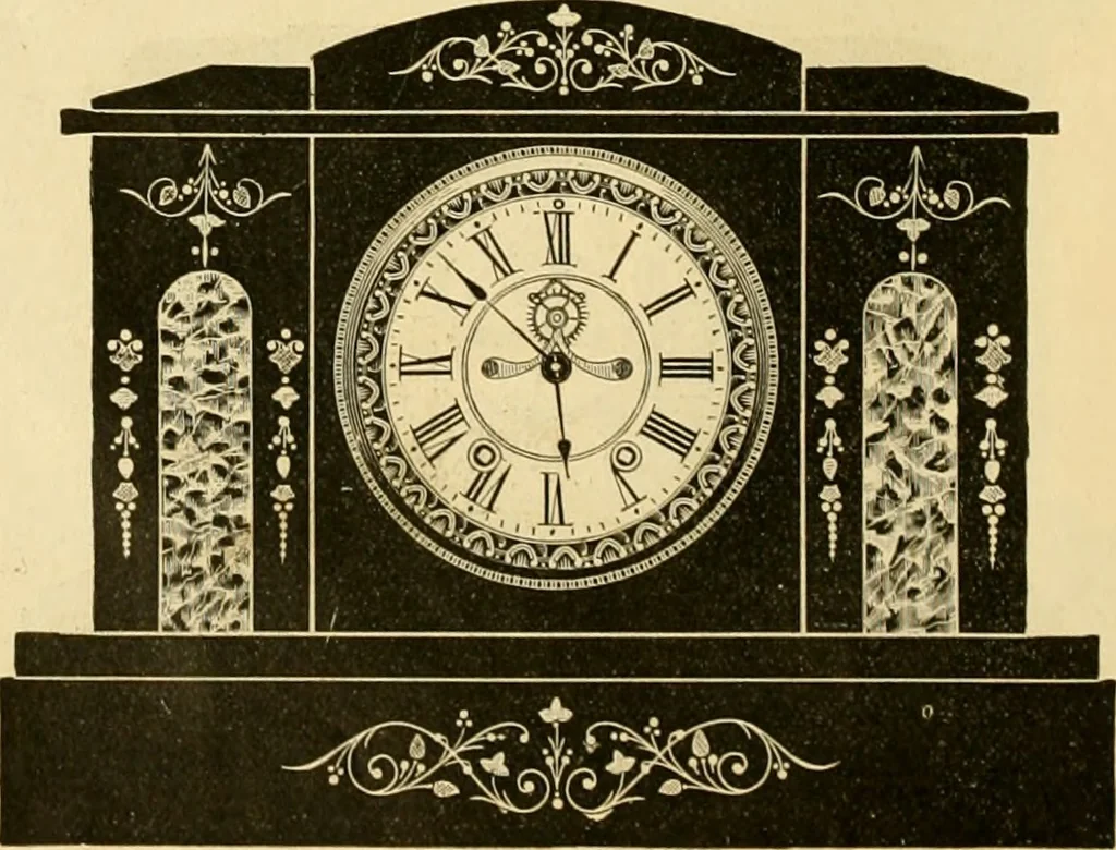 An illustration from 13th annual illustrated catalog, 1889 ... containing illustrations and prices of a few leading and staple styles of diamonds, watches, jewelry, silverware, clocks, canes, umbrellas, opera glasses, gold spectacles, eye glasses, etc., 1889, leaf 153