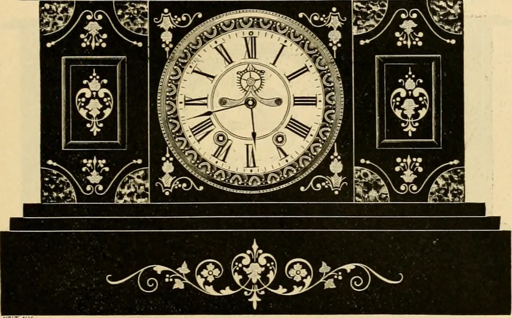 An illustration from 13th annual illustrated catalog, 1889 ... containing illustrations and prices of a few leading and staple styles of diamonds, watches, jewelry, silverware, clocks, canes, umbrellas, opera glasses, gold spectacles, eye glasses, etc., 1889, leaf 154