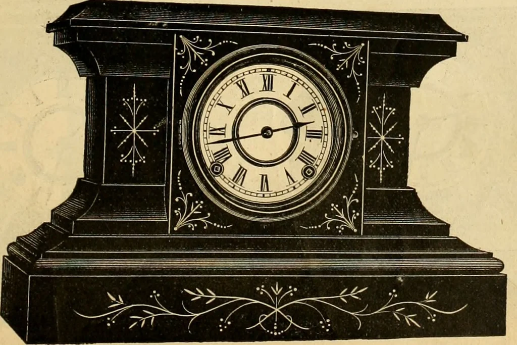 An illustration from 13th annual illustrated catalog, 1889 ... containing illustrations and prices of a few leading and staple styles of diamonds, watches, jewelry, silverware, clocks, canes, umbrellas, opera glasses, gold spectacles, eye glasses, etc., 1889, leaf 158