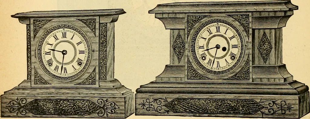 An illustration from 13th annual illustrated catalog, 1889 ... containing illustrations and prices of a few leading and staple styles of diamonds, watches, jewelry, silverware, clocks, canes, umbrellas, opera glasses, gold spectacles, eye glasses, etc., 1889, leaf 161