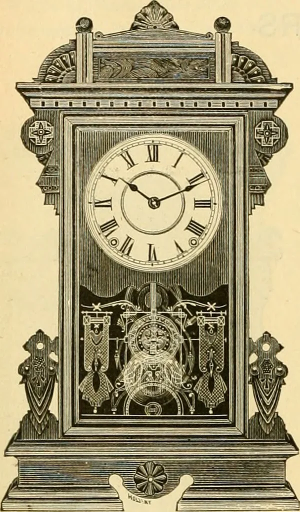 An illustration from 13th annual illustrated catalog, 1889 ... containing illustrations and prices of a few leading and staple styles of diamonds, watches, jewelry, silverware, clocks, canes, umbrellas, opera glasses, gold spectacles, eye glasses, etc., 1889, leaf 177