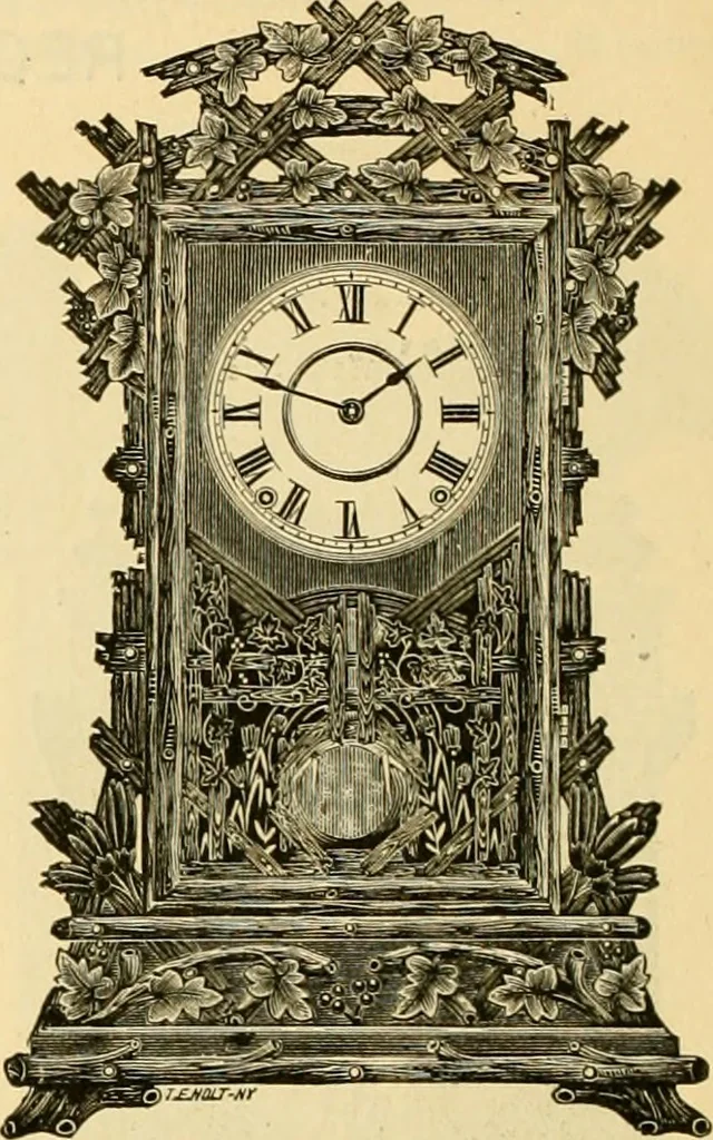An illustration from 13th annual illustrated catalog, 1889 ... containing illustrations and prices of a few leading and staple styles of diamonds, watches, jewelry, silverware, clocks, canes, umbrellas, opera glasses, gold spectacles, eye glasses, etc., 1889, leaf 177