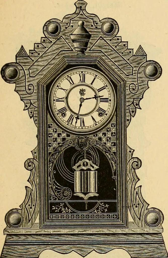 An illustration from 13th annual illustrated catalog, 1889 ... containing illustrations and prices of a few leading and staple styles of diamonds, watches, jewelry, silverware, clocks, canes, umbrellas, opera glasses, gold spectacles, eye glasses, etc., 1889, leaf 182