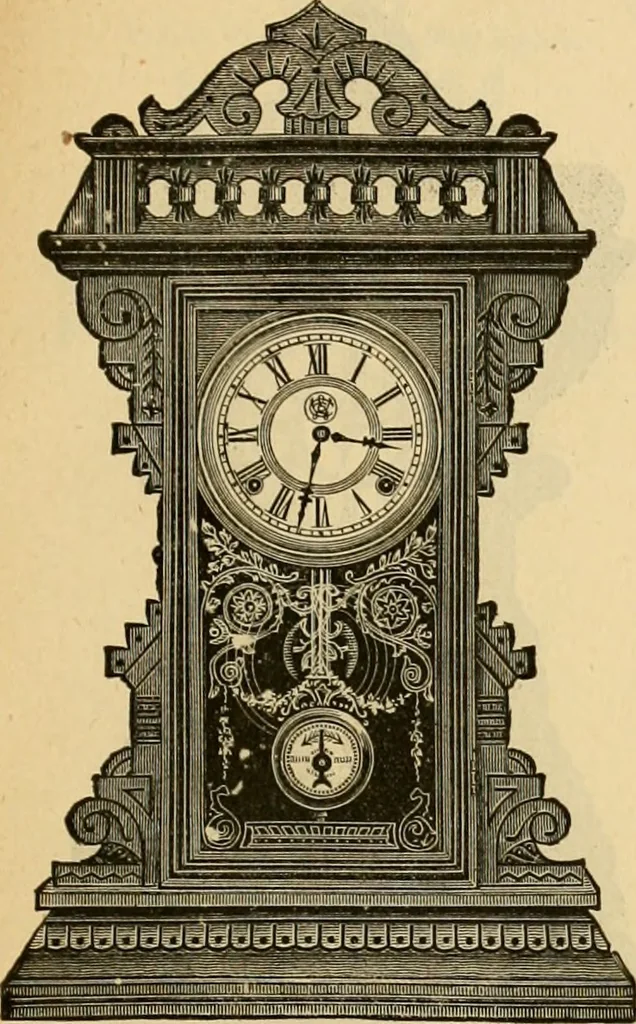 An illustration from 13th annual illustrated catalog, 1889 ... containing illustrations and prices of a few leading and staple styles of diamonds, watches, jewelry, silverware, clocks, canes, umbrellas, opera glasses, gold spectacles, eye glasses, etc., 1889, leaf 184