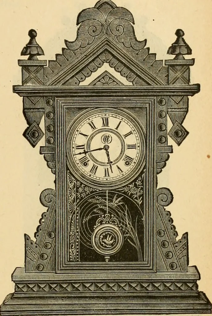 An illustration from 13th annual illustrated catalog, 1889 ... containing illustrations and prices of a few leading and staple styles of diamonds, watches, jewelry, silverware, clocks, canes, umbrellas, opera glasses, gold spectacles, eye glasses, etc., 1889, leaf 184