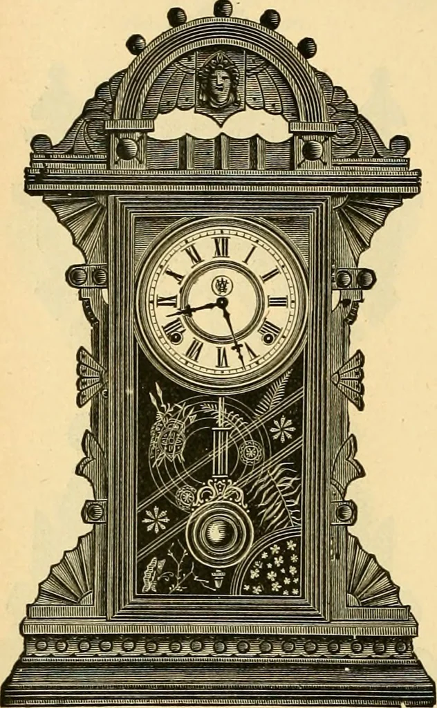 An illustration from 13th annual illustrated catalog, 1889 ... containing illustrations and prices of a few leading and staple styles of diamonds, watches, jewelry, silverware, clocks, canes, umbrellas, opera glasses, gold spectacles, eye glasses, etc., 1889, leaf 185