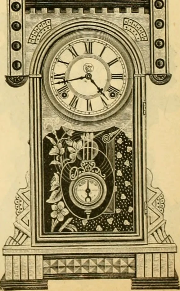 An illustration from 13th annual illustrated catalog, 1889 ... containing illustrations and prices of a few leading and staple styles of diamonds, watches, jewelry, silverware, clocks, canes, umbrellas, opera glasses, gold spectacles, eye glasses, etc., 1889, leaf 187