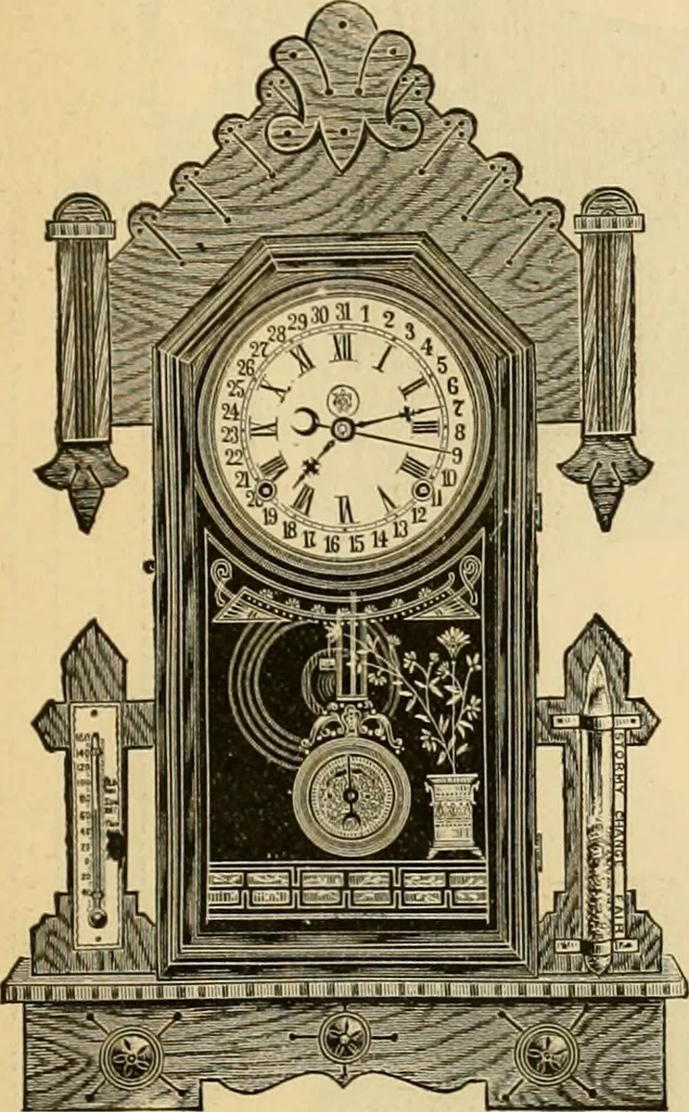 An illustration from 13th annual illustrated catalog, 1889 ... containing illustrations and prices of a few leading and staple styles of diamonds, watches, jewelry, silverware, clocks, canes, umbrellas, opera glasses, gold spectacles, eye glasses, etc., 1889, leaf 188