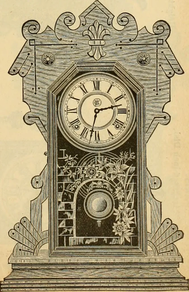 An illustration from 13th annual illustrated catalog, 1889 ... containing illustrations and prices of a few leading and staple styles of diamonds, watches, jewelry, silverware, clocks, canes, umbrellas, opera glasses, gold spectacles, eye glasses, etc., 1889, leaf 188