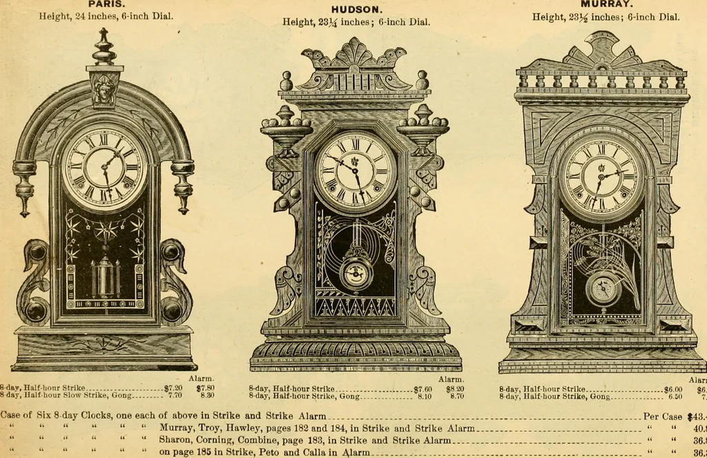 An illustration from 13th annual illustrated catalog, 1889 ... containing illustrations and prices of a few leading and staple styles of diamonds, watches, jewelry, silverware, clocks, canes, umbrellas, opera glasses, gold spectacles, eye glasses, etc., 1889, leaf 189