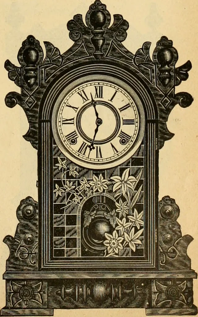 An illustration from 13th annual illustrated catalog, 1889 ... containing illustrations and prices of a few leading and staple styles of diamonds, watches, jewelry, silverware, clocks, canes, umbrellas, opera glasses, gold spectacles, eye glasses, etc., 1889, leaf 190