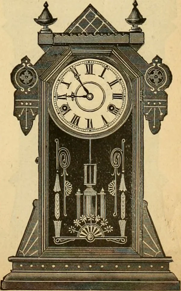 An illustration from 13th annual illustrated catalog, 1889 ... containing illustrations and prices of a few leading and staple styles of diamonds, watches, jewelry, silverware, clocks, canes, umbrellas, opera glasses, gold spectacles, eye glasses, etc., 1889, leaf 192