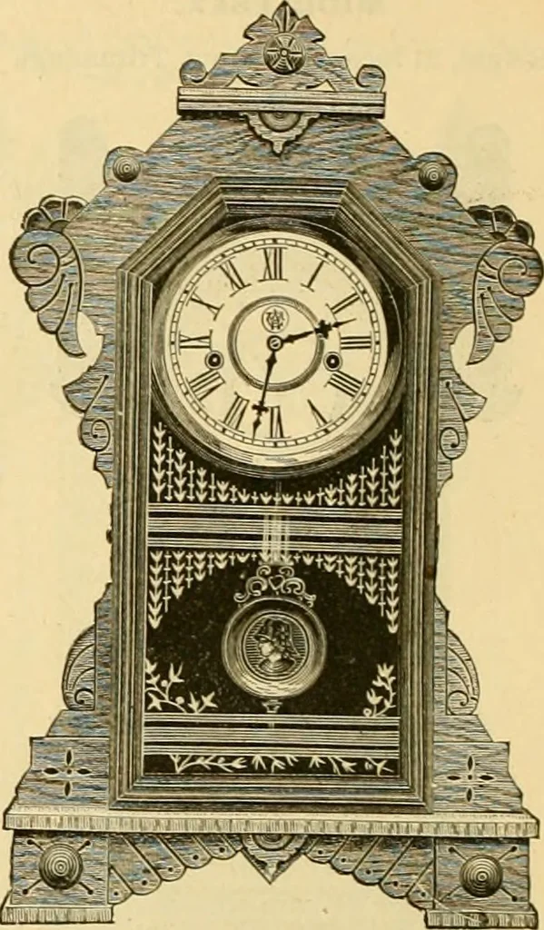 An illustration from 13th annual illustrated catalog, 1889 ... containing illustrations and prices of a few leading and staple styles of diamonds, watches, jewelry, silverware, clocks, canes, umbrellas, opera glasses, gold spectacles, eye glasses, etc., 1889, leaf 195