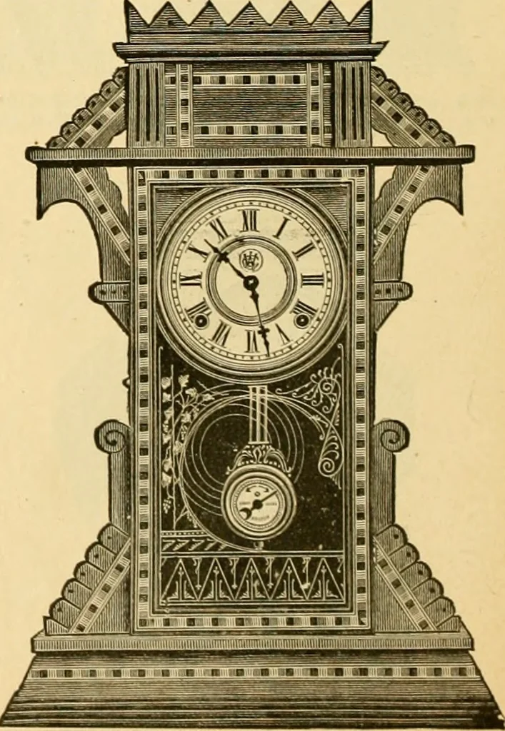 An illustration from 13th annual illustrated catalog, 1889 ... containing illustrations and prices of a few leading and staple styles of diamonds, watches, jewelry, silverware, clocks, canes, umbrellas, opera glasses, gold spectacles, eye glasses, etc., 1889, leaf 195