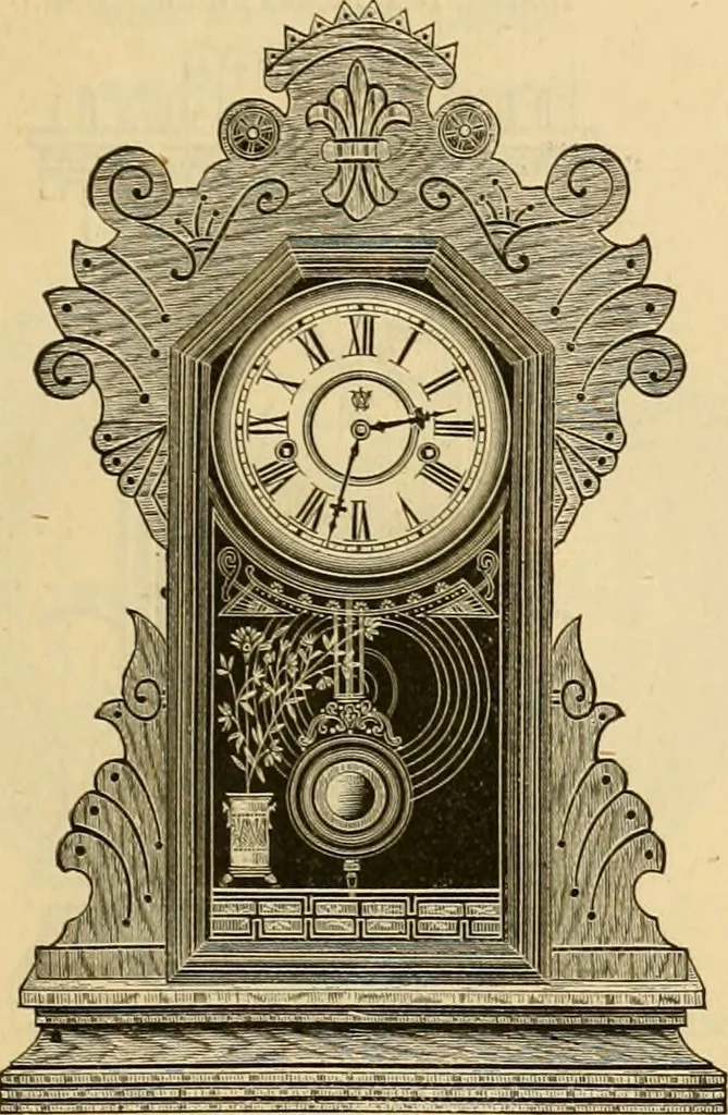 An illustration from 13th annual illustrated catalog, 1889 ... containing illustrations and prices of a few leading and staple styles of diamonds, watches, jewelry, silverware, clocks, canes, umbrellas, opera glasses, gold spectacles, eye glasses, etc., 1889, leaf 196