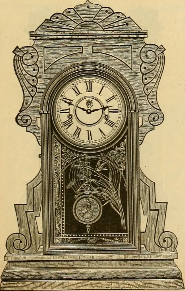 An illustration from 13th annual illustrated catalog, 1889 ... containing illustrations and prices of a few leading and staple styles of diamonds, watches, jewelry, silverware, clocks, canes, umbrellas, opera glasses, gold spectacles, eye glasses, etc., 1889, leaf 196