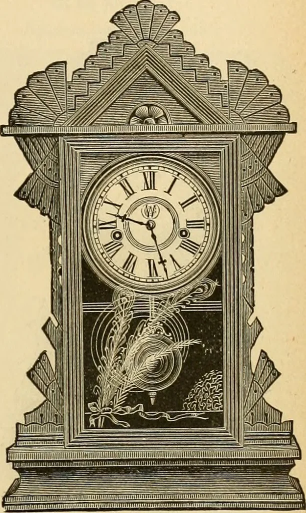An illustration from 13th annual illustrated catalog, 1889 ... containing illustrations and prices of a few leading and staple styles of diamonds, watches, jewelry, silverware, clocks, canes, umbrellas, opera glasses, gold spectacles, eye glasses, etc., 1889, leaf 196