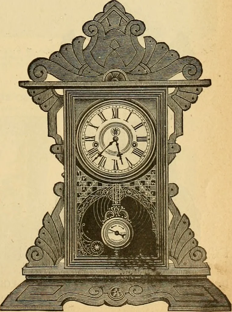 An illustration from 13th annual illustrated catalog, 1889 ... containing illustrations and prices of a few leading and staple styles of diamonds, watches, jewelry, silverware, clocks, canes, umbrellas, opera glasses, gold spectacles, eye glasses, etc., 1889, leaf 196