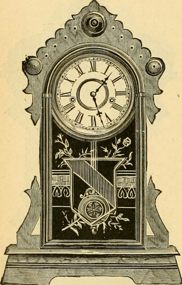 An illustration from 13th annual illustrated catalog, 1889 ... containing illustrations and prices of a few leading and staple styles of diamonds, watches, jewelry, silverware, clocks, canes, umbrellas, opera glasses, gold spectacles, eye glasses, etc., 1889, leaf 197