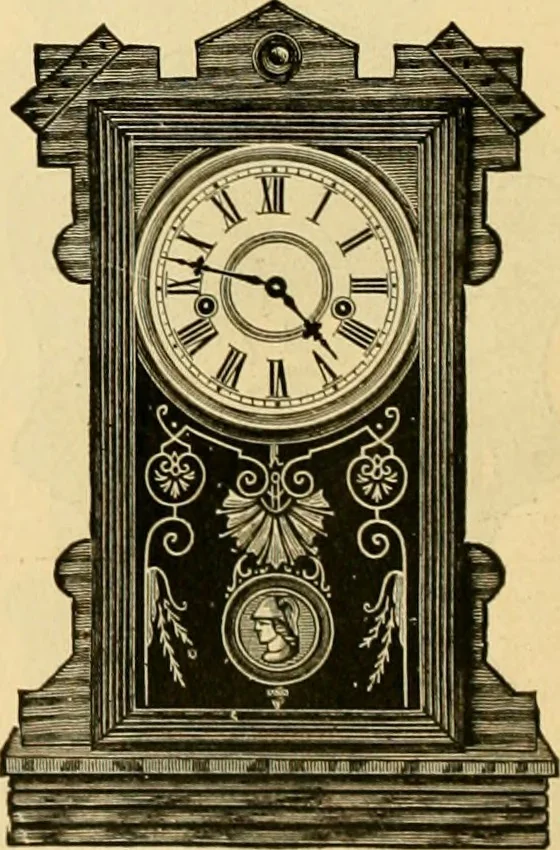 An illustration from 13th annual illustrated catalog, 1889 ... containing illustrations and prices of a few leading and staple styles of diamonds, watches, jewelry, silverware, clocks, canes, umbrellas, opera glasses, gold spectacles, eye glasses, etc., 1889, leaf 197