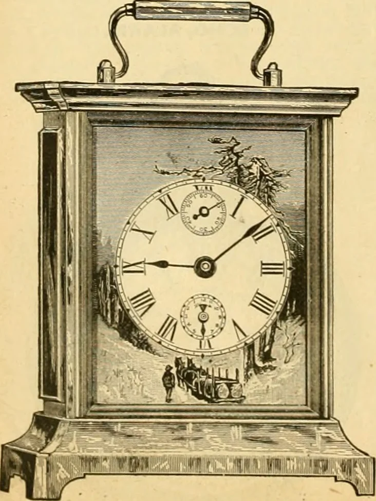 An illustration from 13th annual illustrated catalog, 1889 ... containing illustrations and prices of a few leading and staple styles of diamonds, watches, jewelry, silverware, clocks, canes, umbrellas, opera glasses, gold spectacles, eye glasses, etc., 1889, leaf 203